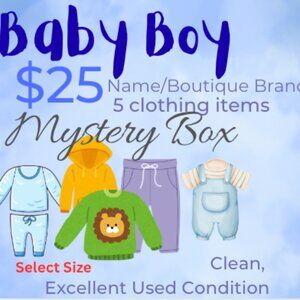 Baby Boy Mystery Bundle Newborn 0–3 Months | 5 Pieces | Brands Included